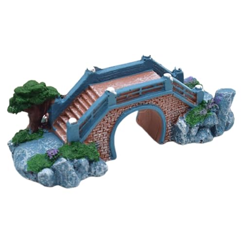 3X Tank Bridge Realistic Bridge Multifunctional Sturdy Crafts Landscaping Accessories Aquarium Decoration for Patio Porch