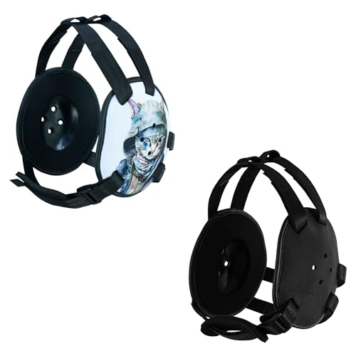 ROAR-INT BJJ Ear Guard New Easy to Adjust Design Wrestling Protective Headgear Wrestling Ear Guard MMA Jiu Jitsu - color: Cat/Black (2pcs)
