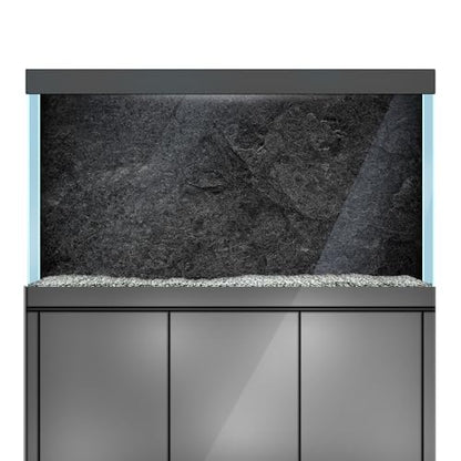 Aquarium Background Stickers - Black Stone Texture- Fish Tank Reptile Terrarium Decor Poster (120 x 60 cm / (47.2 x 23.6 inches))
