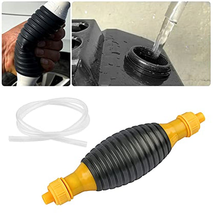 Manual High Car Motorcycle Hand Siphon Water Fish for Oil Petrol Liquid Transfer Tool Unive