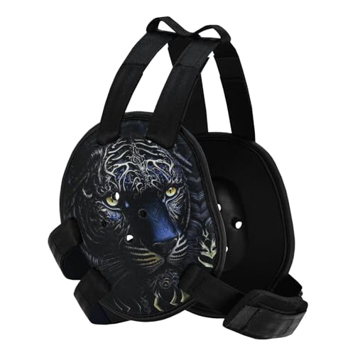 ROAR-INT BJJ Ear Guard New Easy to Adjust Design Wrestling Protective Headgear Wrestling Ear Guard MMA Jiu Jitsu - color: Tiger-Eagle