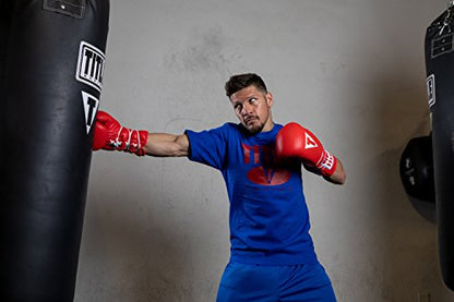 Title Classic Leather Lace Training Gloves 2.0 - Lace Up Boxing Glove, Boxing Competition Gloves, Boxing Sparring Gloves, Boxing Training Gloves, Boxing Bag Gloves, Boxing Gloves - color: Red, size: 16 oz