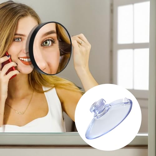 8 Pack Magnifying Mirror Suction Cups - Strong Replacement Suction Cups for Makeup Mirror, Secure Grip for Glass, Tile, and Smooth Surfaces, Sturdy Clear PVC Design