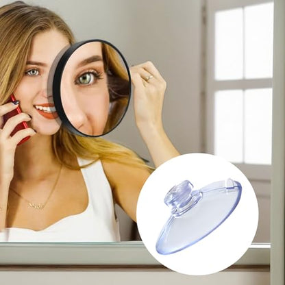 8 Pack Magnifying Mirror Suction Cups - Strong Replacement Suction Cups for Makeup Mirror, Secure Grip for Glass, Tile, and Smooth Surfaces, Sturdy Clear PVC Design