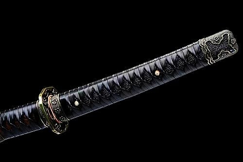 41'' Clay Tempered Folded Steel Tachi Sharp Japanese Samurai Katana Sword Rosewood Scabbard