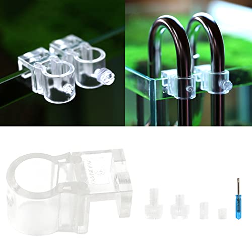 Aquarium Filter Inflow/Outflow-Lily-Pipe Fixture Water Changer Hose Holder Adjustable Multifunction Mounting Clip Lily-Pipe Fixture
