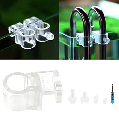 Aquarium Lily-Pipe Fixture for Fix Inflow/Outflow-Tube Clamp Water Pipe Clip Water Exchanger Hose Lily-Pipe Fixture - size: Large