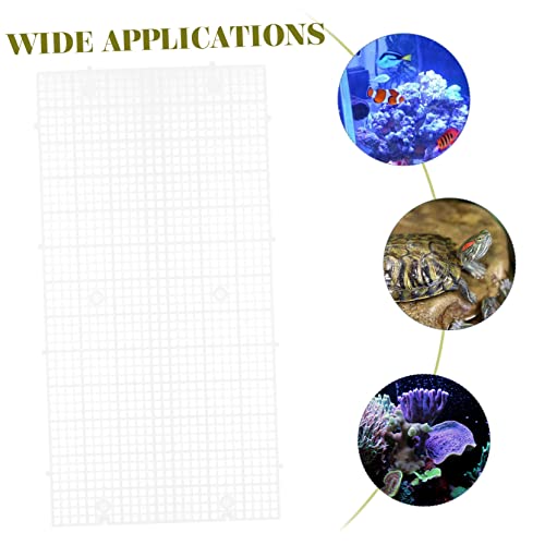 Abaodam 4Pcs Aquarium Divider Grid with Suction Cups Isolation Panels for Fish Tanks Lightweight Easy to Install for Breeding and Separating Fish