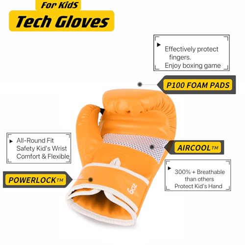 Boxing Gloves for Kids & Toddler & Youth - color: New Pineapple, size: 4oz