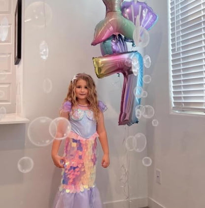 Decor365 Under the Sea Party Decorations White Bubble Garlands Little Mermaid Birthday Decorations Bday Hanging Streamer Beach Banner Under Water Decor Nautical Backdrop Kids Ocean Party Supplies
