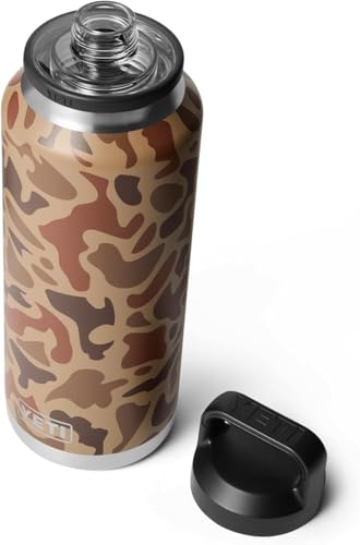 YETI Rambler 36 oz Bottle, Vacuum Insulated, Leakproof, Stainless Steel with Chug Cap - color: Wetlands Camo