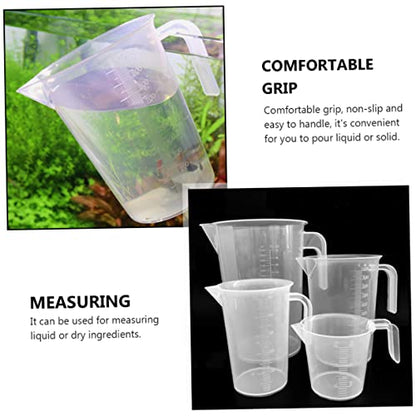 SOLUSTRE 1Pc Water Changing Cup with Measurement Scale Aquarium Supplies for Fish Feeding Design for Easy Liquid and Dry Ingredient Measurement