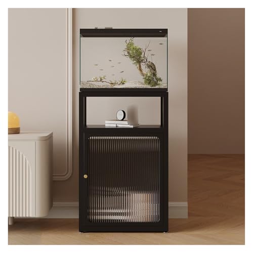 Heavy Duty Steel Fish Tank Stand, 880 lbs Capacity, Adjustable Feet, 27.2" Tall, No Shake, 3-Level Storage Rack, Black Metal Holder for Aquariums (40x30cm) - size: 40x30cm