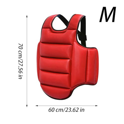 Boxing Chest Protector Kickboxing Belly Protector Guard | Body Protection Pad Breathable for Sparring Training Combat Sports Competition - size: Medium