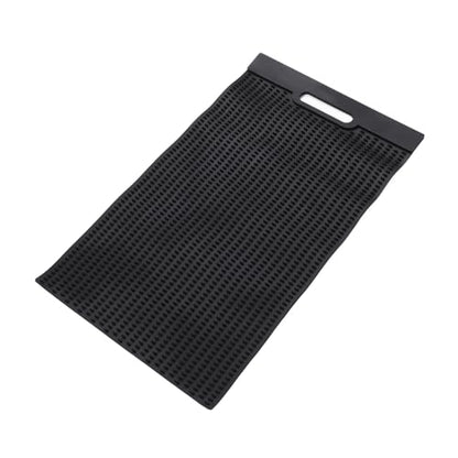 COLLBATH Fish Fillet Mat for Kitchen Use Non-Slip PVC Fish Cleaning Board Multifunctional Pad for Scaling and Draining Compact Design for Small Spaces