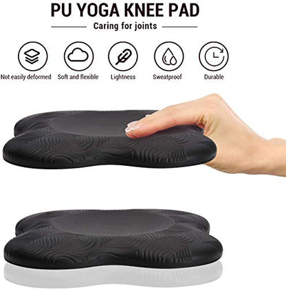 Yoga Knee Pad Cushion Extra Thick for Knees Elbows Wrist Hands Head Foam Yoga Pilates Work Out Kneeling pad - color: Light Blue