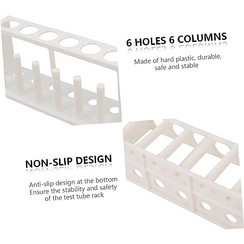 Zerodeko 2pcs Portable Test Tube Holder for Water Quality Testing Organizer Rack for Laboratory Use Anti-slip Design for School Science Projects and Experimentation