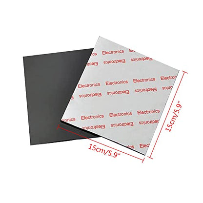 2 pcs Anti-Slip Pads Silicone Rubber Plastic Pads 3M Self-Stick Adhesive Non Slip Mats for Furniture Fixator Protector Mat (6x6inch)