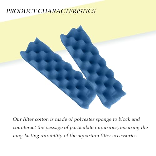 Delapan Fish Foam Bio-Filter Sponges Compatible with Canister Filters Fluval 206, 207, 306, 307 Aquarium Filter Media, 8 Pack