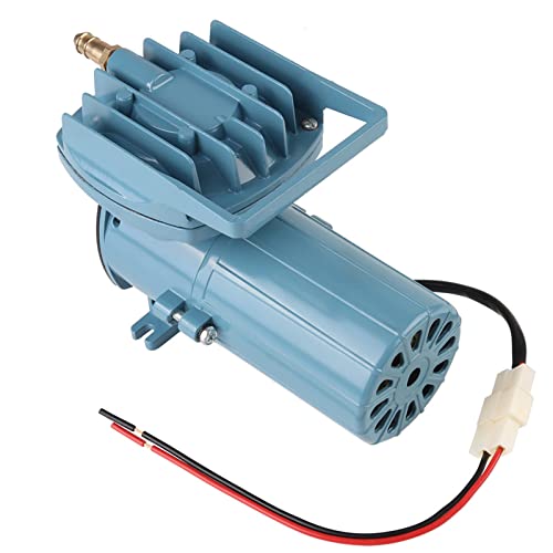 Aquarium Air Pump, DC 12V 35W Fish Aerator for Pond Aquaculture Oxygen Pump with Adjustable Knob Portable Fish Tank Pump for Hydroponics, Fish Farm, 8.6 x 4.3 x 5.5 Inch