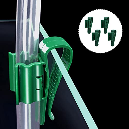 balacoo 4pcs Plastic Aquarium Clips for Fish Tank Hose Holder Multi-functional Fixing Clamps for Inlet Outlet Tubes Water Pipe Fixing