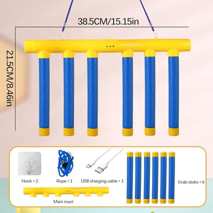 RVOGJP Reflex Drop Sticks Challenge Game, Hand Eye Coordination Training Toy, 3 Adjustable Speed Modes,Hand-Eye Coordination & Reaction Training Toy, Fun Catch Falling Sticks Game for Kids, Adults