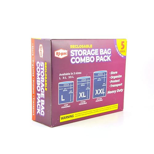 Portable Storage Bag Combo Pack, 5PC/BOX