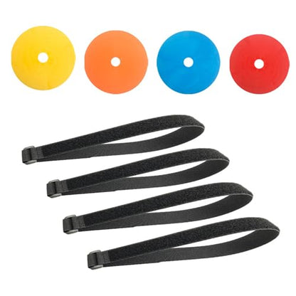 Soccer Targets for Goal, Training Equipment for Football Hockey Lacrosse - Goal Target Discs & Adjustable Straps, Football Shooting Aiming Agility Practice Game - size: #1 (4 pack x 5.9")