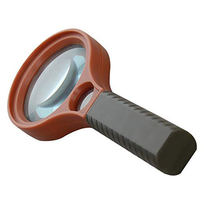 Othmro 1Pcs QK-5002 Magnifier 10X 15X Magnifying Glass Handheld Magnifying Tool with Plastic Handle Lens Diameter 50mm 15mm - color: 10x 50mm