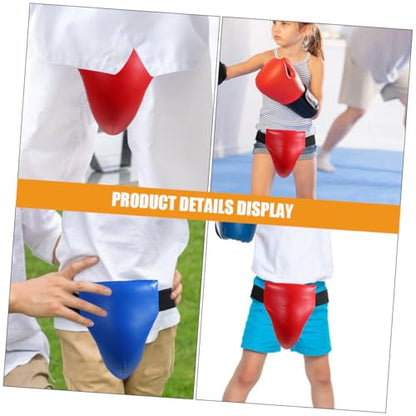 2pcs Comfortable Groin Protectors for Boy Girl Wear-Resistant Crotch Guards for Boxing Taekwondo and Combat Sports Injury Prevention with Elastic Fit and Breathable Comfort