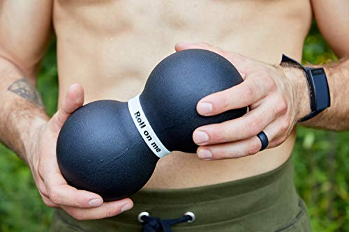 Infinity Roller, Peanut Foam Roller, Large 8-Inch Double Massage Ball Exercise Roller (Black - Firm) - style: Black - Firm