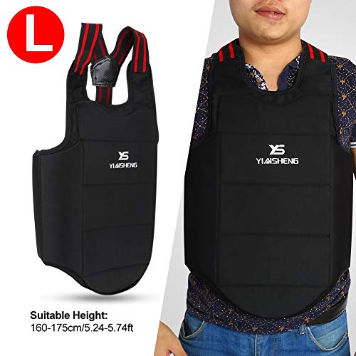 Chest Protector,Lightweight High-Impact Protection Sparring Gear Double-Sided Design for Martial Artists Taekwondo MMA Kickboxing Competition Training