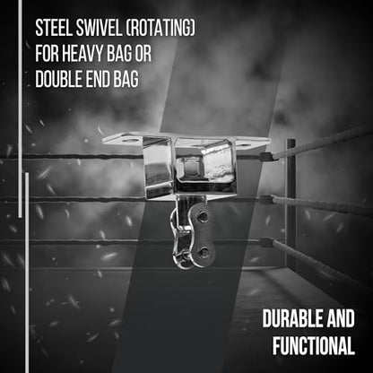 CLETO REYES Punching Bag Hanger Boxing Mount Hardware - style: Heavy or Double End Bag Rotating Steel Swivel
