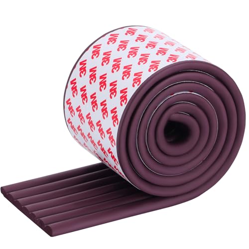 Corner Protector for Baby, Widen Edge Protector with Adhesive Backing, Baby Proofing Edge Corner Protect Self Adhesive Furniture Guard Bumper for Table, Desk, Fireplace (Dark Brown, 6.6ft) - color: Brown, size: 6.6 ft