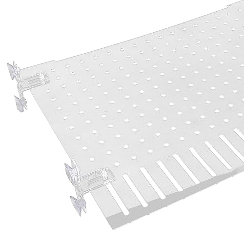 Ipetboom 1set Acrylic Fish Tank Divider Board Transparent Isolation Panel with Cups for Compartmentalization for Aquariums and Pet Fish
