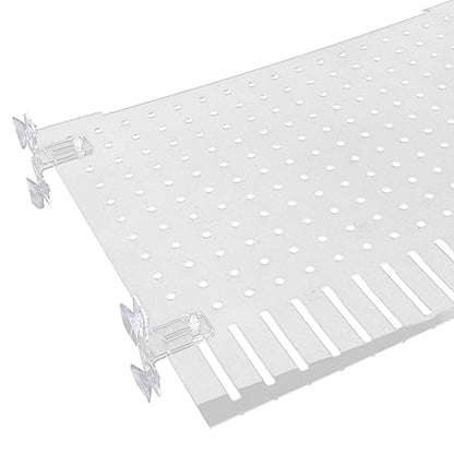 Ipetboom 1set Acrylic Fish Tank Divider Board Transparent Isolation Panel with Cups for Compartmentalization for Aquariums and Pet Fish