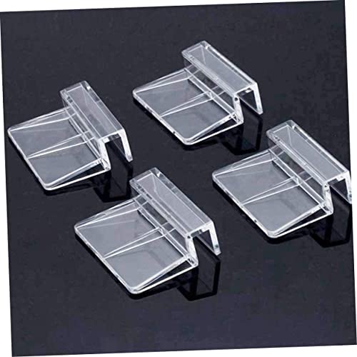 BESPORTBLE 20pcs Acrylic Support Bracket for Aquarium Cover Transparent Fish Tank Cover Frame Holder for Tank for Open and Reptile Habitats