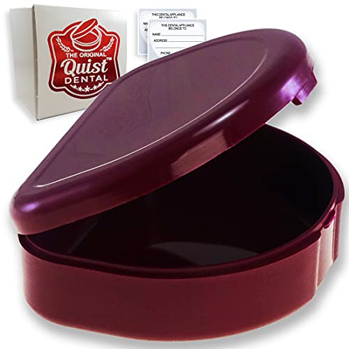 QUIST (TM) Solid Orthodontic Retainer Case (Merlot) - color: Merlot