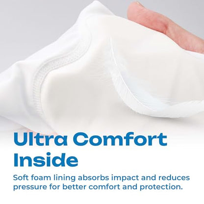 LP IM710 Shield Padded Compression Leg Sleeve for Men & Women - color: White, size: X-Large