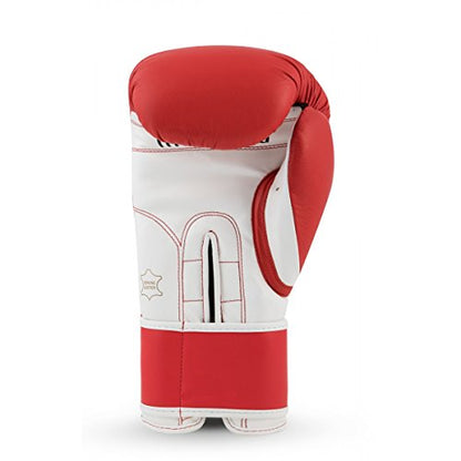 TITLE Boxing Pro Style Leather Training Gloves 3.0 - Boxing Gloves, Boxing Training Gloves, MMA Gloves, Oz Training Gloves, Kickboxing Gloves, Punching Bag Gloves, Sparring Gloves - color: Red/White, size: 14 oz