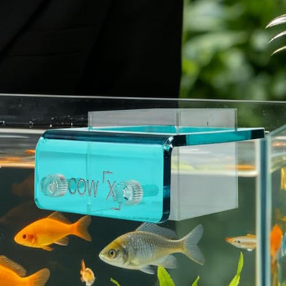 Floating Fish Feeding Ring, Aquarium Food Feeder Circle Tool, 10cm Loop with Splash Guard, Material Feeding Ring, Feeder with Clear Design, Aquarium Tool for Betta Guppy