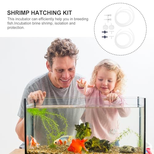 balacoo Shrimp Hatchery Kit 2 Sets Artemia Hatching DIY Incubators with Soda Bottle Accessories Fish Egg Breeding Aquarium Shrimp Care Tool