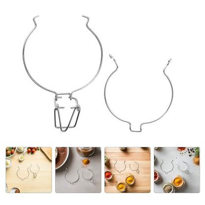 BESPORTBLE 5pcs Large Metal Spring Buckle Clips for Glass Storage Jars 500ml+ Stainless Steel Airtight Seal Wire Clamps for Food Canning and Kitchen Pantry