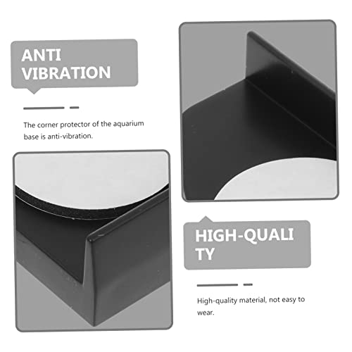 Happyyami 4pcs Collision Corner Protectors for Fish Tanks Thickened Bumper Pads for Base Stabilization Easy to Install Skid and Reduction