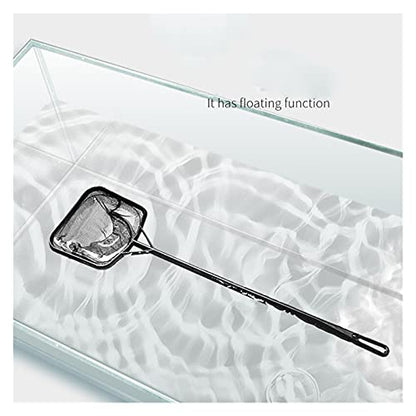 Foldable and Retractable Fishing net Portable Fish Net Long Handle Square Aquarium Fish Tank Landing Net Fishing Net Fish Floating Objects Cleaning Tool Easy to Carry and Storage - color: 35cm