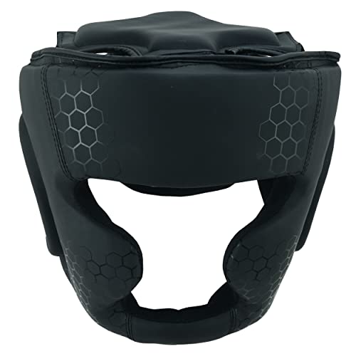 PFG Headgear for Boxing MMA Muay Thai Training - color: Black, size: Large-XLarge