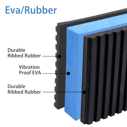 Rubber Anti Vibration Pads, Heavy Duty Mechanical Vibration Isolator Pads for Washing Machine, Dryer Air Conditioner (2" × 2" × 7/8", 4pcs) - size: 2" × 2" × 7/8"