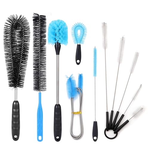 7pcs Fish Tank Cleaning Brushes Kit Beta Fish Aquarium U-Shape Brush Extra Long Filter Nylon Tube Flexible Hose Tank Cleaning Tools for Acrylic Fishes Tanks Kitchen Glasses Drinking Straws