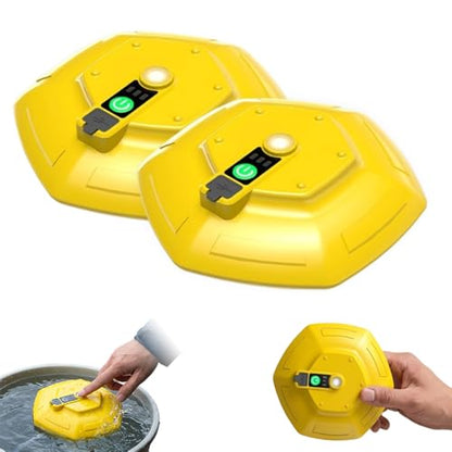 IPX7 Floating Rechargeable Bait Bucket Aerator,3000mAh Portable Live Bait Oxygen Pump,Ultra-Quiet Bubbler for Fishing,Minnow Bucket,Fish Tank,Livewell & Bait Transportation