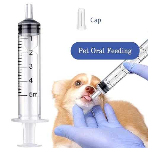 5ml Syringe for Liquid,Syringe Without Needle,Sterile Individually Packed 10pcs.